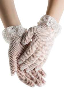 Cyndi Lauper Gloves in Ivory  Mod Retro Vintage Gloves  ModCloth