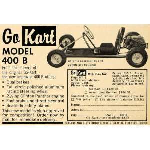  1959 Ad Go Kart Model 400 B Clinton Panther Engine 