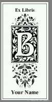 Custom Bookplate   Victorian Decorative B   Set #1  