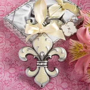  Baby Keepsake Fleur de lis design ornament favors Baby