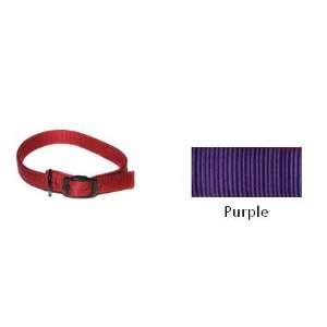   Nylon Hunt Collar with Black Hardware   Purple   16 Inch