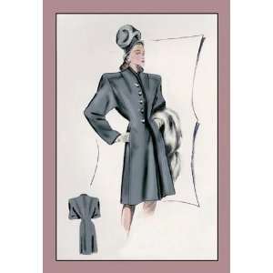   By Buyenlarge Charcoal Dressy Coat 20x30 poster