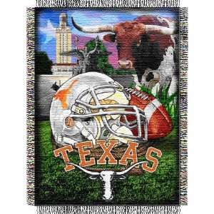  Texas Longhorns NCAA Woven Tapestry Throw (Home Field 