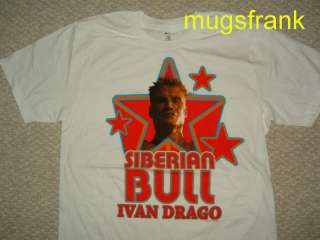 New Rocky Balboa Ivan Drago Siberian Bull Movie T Shirt  
