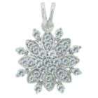 sterling silver pendant is rhodium plated and is set with sparkling 