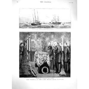   1879 Funeral Prince Napoleon Woolwich Ship Enchantress