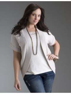 LANE BRYANT   Cable knit cocoon shrug  