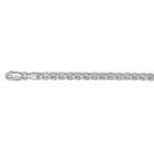 JewelryWeb Sterling Silver 22 Inch X 3.2 mm Mariner Link Necklace