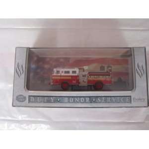  1993 N.y. City Fire Truck Duty Honor Service Toys & Games