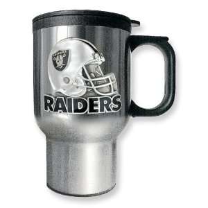  Oakland Raiders 16oz Stainless Steel Travel Mug Jewelry