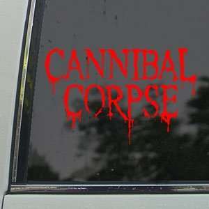 Cannibal Corpse Red Decal Metal Band Truck Window Red 