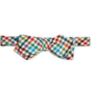  Accessories  Ties  Bow ties  Check Cotton Twill Bow 