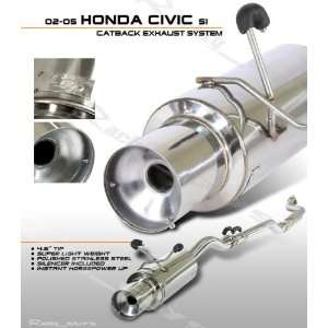  02 05 Honda Civic Si Cat back Exhaust System Automotive