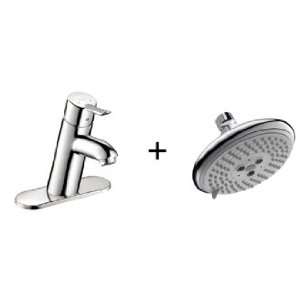 Hansgrohe 04442000 Focus S Single Handle/Hole Lavatory Faucet with 