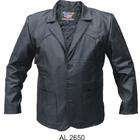   Leather, Inc. Mens Three Button Lambskin Leather Blazer Size XL