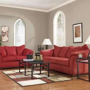  Market Square Dollar Bay 2 Piece Sofa and Loveseat Set in 