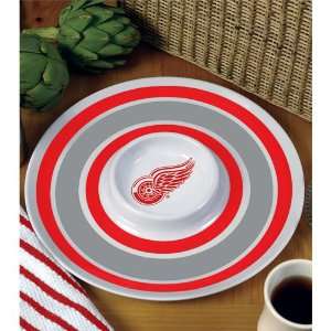   Detroit Red Wings Melamine Chip and Dip Tray