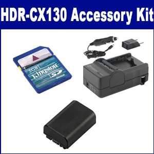 Sony HDR CX130 Camcorder Accessory Kit includes SDM 109 Charger 