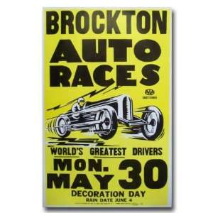 1932 Brockton Massachusetts Poster Print 