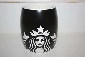 New Logo 2011 Starbucks 14oz Black Ceramic Mug  