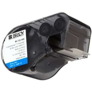 Brady M 155 492 Polyester B 492 Black on White Label Maker Cartridge 