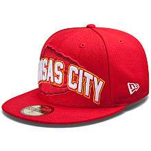 Mens New Era Kansas City Chiefs Draft 59FIFTY® Structured Fitted Hat 