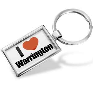 com Keychain I Love Warrington region North West England, England 