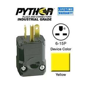   15P 15 Amp 250 Volt Industrial Python   Yellow