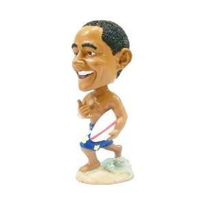  Barack Obama Bobble Head Doll   Surfing / 6 Tall 