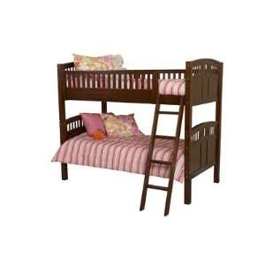  Caitlyn Bunk Bed in Walnut Furniture & Decor