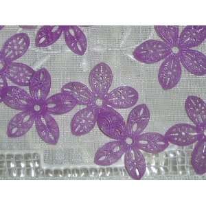   Plastic Lilac Lacey Filigree Flower Beads Arts, Crafts & Sewing