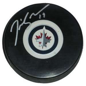  Jim Slater Signed Winnipeg Jets Hockey Puck Sports 