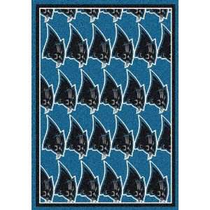  Carolina Panthers NFL Repeat Area Rug by Milliken 78x10 