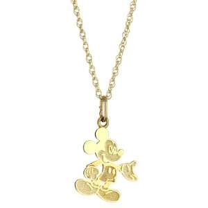  Disney Mickey Girls 14k Pendant & Gold Filled Chain 