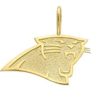  14K Gold NFL Carolina Panthers Logo Charm Jewelry