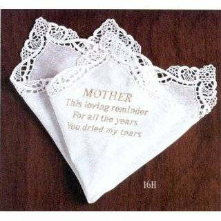 Mothers Tears Handkerchief Wedding Handkerchief for Mother of the 