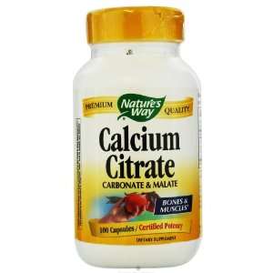  Natures Way Calcium Citrate Complex, 100 Capsules Health 