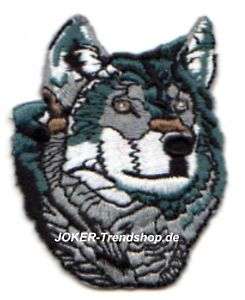 Aufnäher Wolf Husky Polarwolf Schlittenhund Patch  
