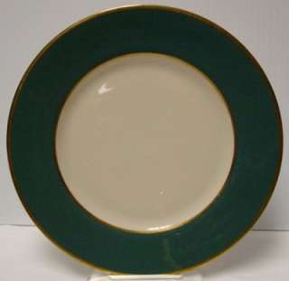 FLINTRIDGE China SYLVAN TEAL GREEN pattern Dinner Plate  