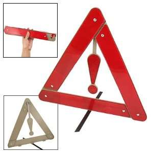  Red Gray Plastic Safety Roadway Reflecting Triangle