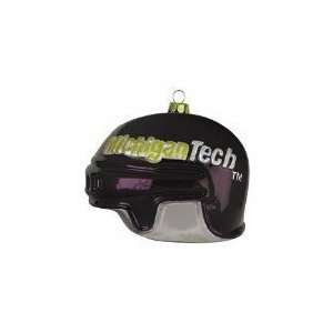 Michigan Tech Huskies 3 Collegiate Glass Hockey Helmet 