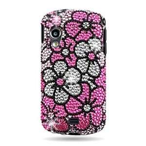  WIRELESS CENTRAL Brand Hard Snap on case With PINK FLOWER 