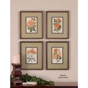  Uttermost 41254 Coral Florals Wall Art (Set of 4)