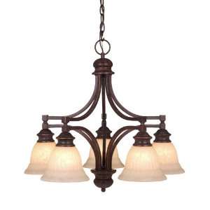   Bronze Brussels Tuscan Five Light Down Lighting Chandelier from the