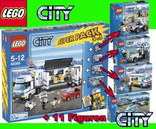 NEU LEGO City 66389 Polizei Super Pack 5 in 1 (7288 + 7279 + 7285 
