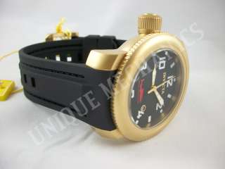 Invicta 1545 Sea Hunter Gold Tone Polyurethane Watch  