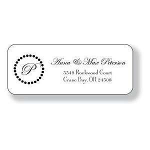   Inkwell Personalized Address Labels   Dot Ring (A 32)