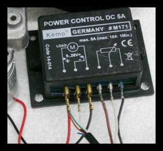 KIT Elektromotor 6 12V DC + Power Controll + Netzteil  