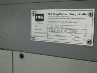 FAG L 450 C L450C FMM2000 ROUNDNESS GAGE TESTER  