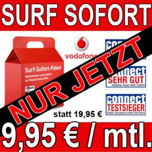 Vodafone Surf Sofort UMTS, DSL Alternative + Auszahlung  